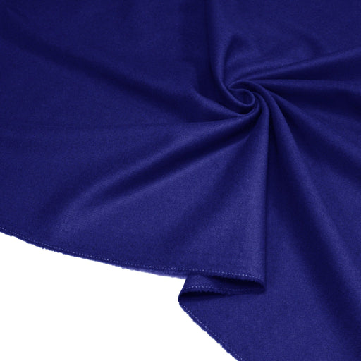 Tissu Drap de laine bleu roi / bleu ALAT uni - tissuspipi.com