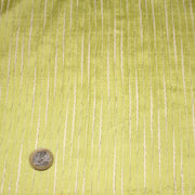 Tissu coton soie tissé rayé, trois couleurs : vert, jaune, gris - MADE IN FRANCE - tissuspipi.com