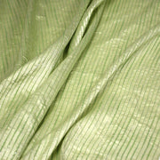 Tissu coton soie tissé rayé, trois couleurs : vert, jaune, gris - MADE IN FRANCE - tissuspipi.com