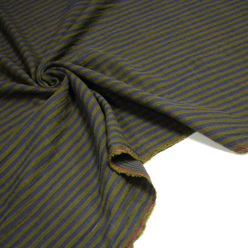 Tissu double gaze coton rayée recto verso : nombreuses couleurs ! OEKO - TEX - tissuspipi.com