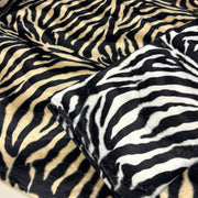 Tissu Velours imprimé motif ZEBRE : deux teintes disponibles ! - tissuspipi.com