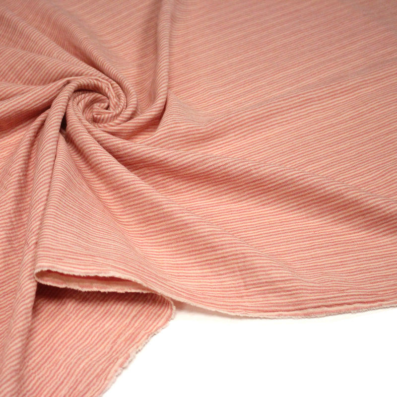 Tissu double gaze coton rayée recto verso : nombreuses couleurs ! OEKO - TEX - tissuspipi.com