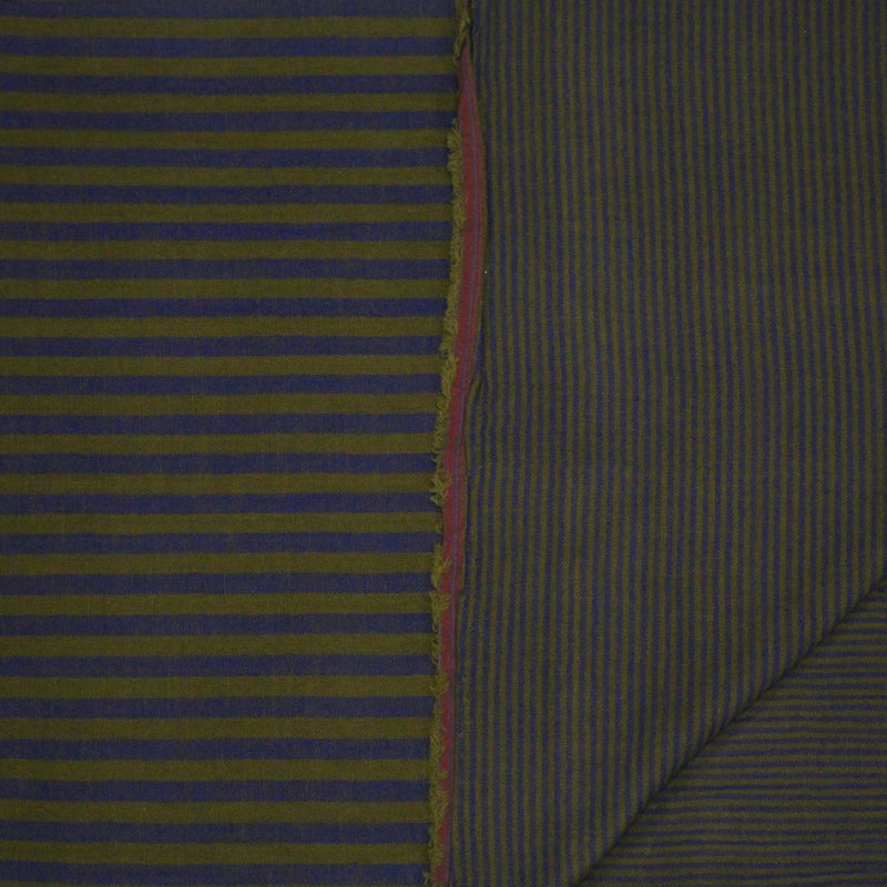 Tissu double gaze coton rayée recto verso : nombreuses couleurs ! OEKO - TEX - tissuspipi.com