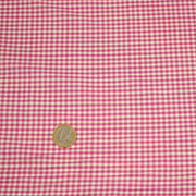 Tissu popeline coton VICHY 3mm rose fuchsia & blanc - tissuspipi.com