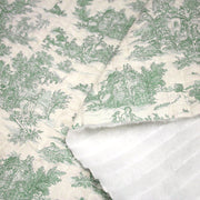 Tissu matelassé TOILE DE JOUY : trois motifs, deux couleurs, cinq tissus ! - tissuspipi.com