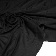 Tissu voile de coton uni noir - Fabrication espagnole - tissuspipi.com