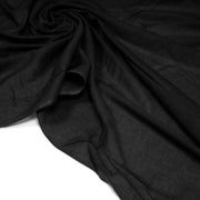 Tissu voile de coton uni noir - Fabrication espagnole - tissuspipi.com