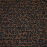 Tissu matelassé LEOPARD : tons marron chocolat - STANDARD 100 OEKO - TEX - tissuspipi.com