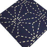 Tissu cotonnade motif japonais GEANT ASANOHA SASHIKO, bleu & écru - OEKO - TEX STANDARD 100 - tissuspipi.com