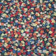 Tissu matelassé FLEURI fines fleurs : fond bleu ou fond blanc - OEKO - TEX - tissuspipi.com