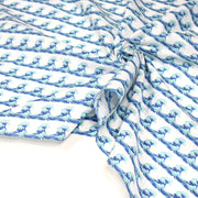 Tissu cotonnade imprimée EMOJI VAGUES HOKUSAI - OEKO - TEX STANDARD 100 - tissuspipi.com