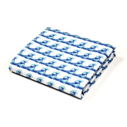 Tissu cotonnade imprimée EMOJI VAGUES HOKUSAI - OEKO - TEX STANDARD 100 - tissuspipi.com