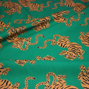 Tissu cotonnade TIGRUS BENGALIS, tigres et nombreuses couleurs - OEKO - TEX STANDARD 100 - tissuspipi.com
