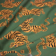 Tissu cotonnade TIGRUS BENGALIS, tigres et nombreuses couleurs - OEKO - TEX STANDARD 100 - tissuspipi.com