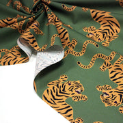 Tissu cotonnade TIGRUS BENGALIS, tigres et nombreuses couleurs - OEKO - TEX STANDARD 100 - tissuspipi.com