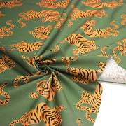 Tissu cotonnade TIGRUS BENGALIS, tigres et nombreuses couleurs - OEKO - TEX STANDARD 100 - tissuspipi.com