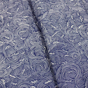 Tissu matelassé Vagues japonaises bleues & blanches, Hokusai - OEKO - TEX - tissuspipi.com