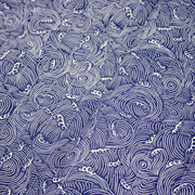 Tissu matelassé Vagues japonaises bleues & blanches, Hokusai - OEKO - TEX - tissuspipi.com