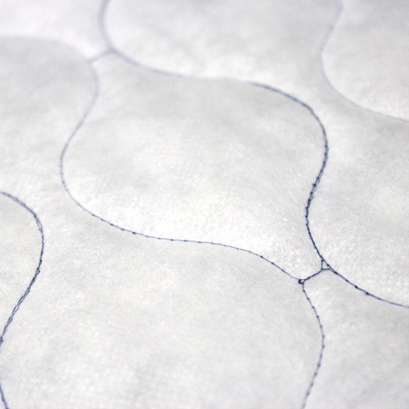 Tissu Matelassé Chambray : bleu roi ou noir - OEKO - TEX - tissuspipi.com
