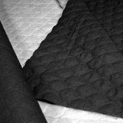 Tissu Matelassé Chambray : bleu roi ou noir - OEKO - TEX - tissuspipi.com