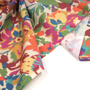 Tissu cotonnade fleuri multicolore, motif TAORMINA - OEKO - TEX STANDARD 100 - tissuspipi.com