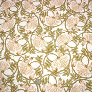 Tissu cotonnade HECTOR au feuillage ART NOUVEAU vert ou ocre - OEKO - TEX STANDARD 100 - tissuspipi.com
