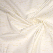 Tissu popeline coton les étoiles filantes jaunes, fond blanc - tissuspipi.com