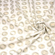 Tissu popeline coton SWEET BABY CIRCLE, aux animaux & cercles - tissuspipi.com