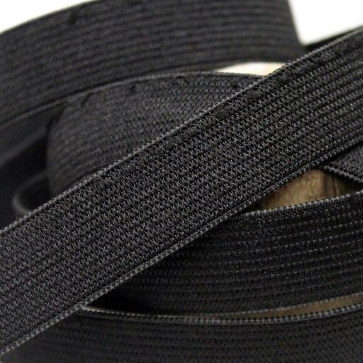 Ruban élastique 17mm, noir - Fabriqué en France - tissuspipi.com