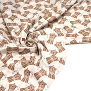 Tissu popeline coton aux cafetières moka - tissuspipi.com