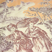 Tissu satin de coton ameublement, TOILE DE JOUY scène chinoise de Jean Pillement, INALTERA, fabriqué en Suisse - tissuspipi.com