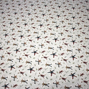 Tissu coton NOËL, gris aux gamins dans la neige - OEKO - TEX - tissuspipi.com
