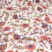 Tissu INDIENNES, cotonnade imprimée fleurie : deux motifs différents - OEKO - TEX STANDARD 100 - tissuspipi.com