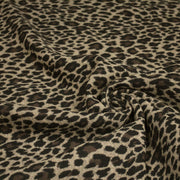 Tissu lainage motif léopard : grège & chocolat ou tout chocolat - EXCLUSIVITE FABRIQUEE EN ITALIE - tissuspipi.com