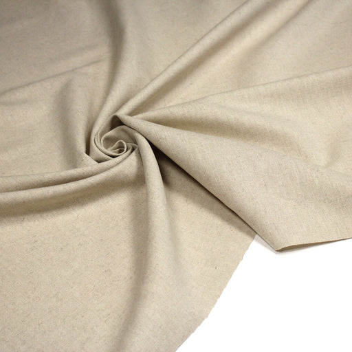 Tissu métis lin coton, grande largeur 280cm, couleur naturel - tissuspipi.com