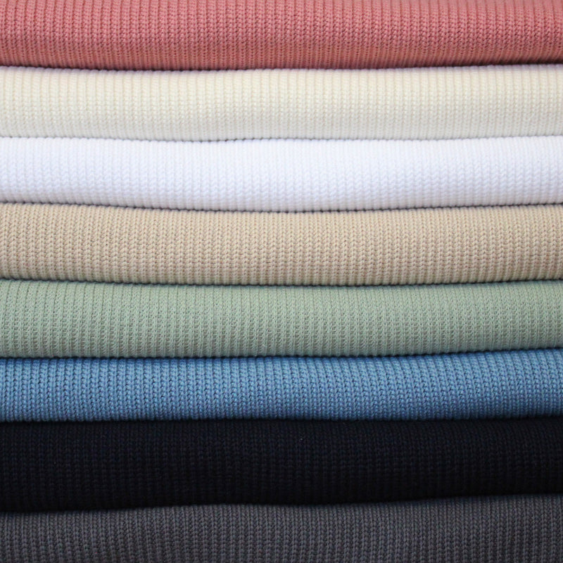 Tissu maille tricot coton : nombreuses couleurs ! OEKO - TEX - tissuspipi.com