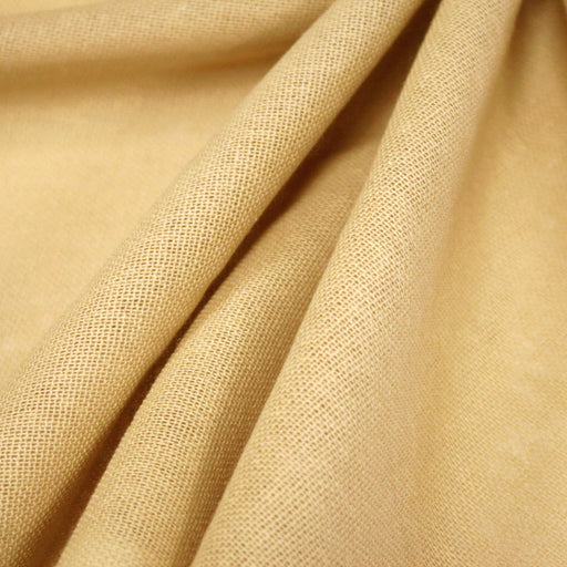 Tissu gaze 100% coton camel, maille fine : ON DESTOCKE ! - tissuspipi.com