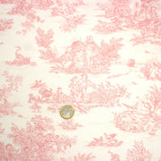 Tissu coton Toile de Jouy traditionnelle 160cm de large : bleu et nombreuses couleurs - STANDARD 100 OEKO - TEX - tissuspipi.com