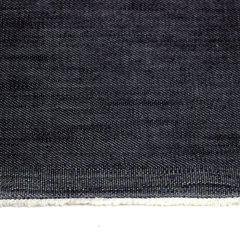Tissu DENIM brut coton élasthanne bleu marine - Fabrication italienne - tissuspipi.com