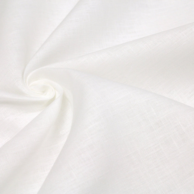 Tissu de lin blanc cassé - tissuspipi.com