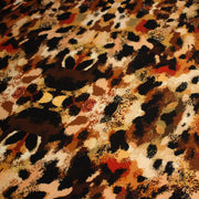 Tissu Viscose fluide GEPI, motif pelage caramel, sable, chocolat, noir - STANDARD 100 OEKO - TEX - tissuspipi.com