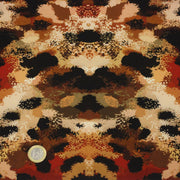 Tissu Viscose fluide GEPI, motif pelage caramel, sable, chocolat, noir - STANDARD 100 OEKO - TEX - tissuspipi.com