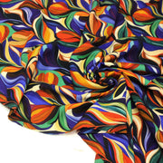 Tissu Viscose fluide ARTIA, floral moderne façon peinture à l'huile - STANDARD 100 OEKO - TEX - tissuspipi.com