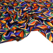Tissu Viscose fluide ARTIA, floral moderne façon peinture à l'huile - STANDARD 100 OEKO - TEX - tissuspipi.com