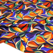 Tissu Viscose fluide ARTIA, floral moderne façon peinture à l'huile - STANDARD 100 OEKO - TEX - tissuspipi.com