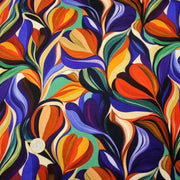 Tissu Viscose fluide ARTIA, floral moderne façon peinture à l'huile - STANDARD 100 OEKO - TEX - tissuspipi.com