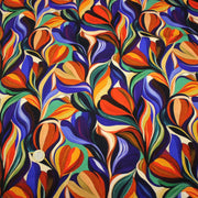 Tissu Viscose fluide ARTIA, floral moderne façon peinture à l'huile - STANDARD 100 OEKO - TEX - tissuspipi.com
