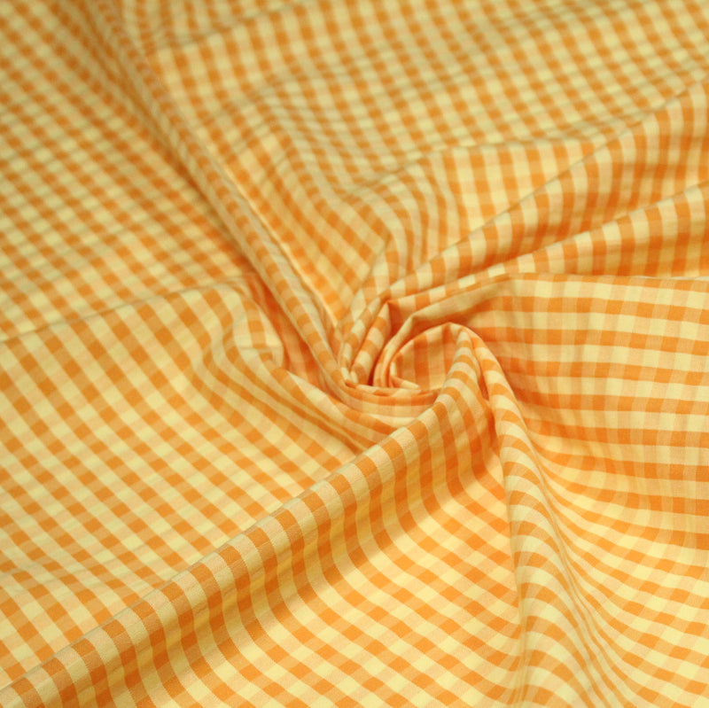 Tissu seersucker coton Vichy 5mm : nombreuses couleurs estivales et fluo ! - STANDARD 100 OEKO - TEX - tissuspipi.com