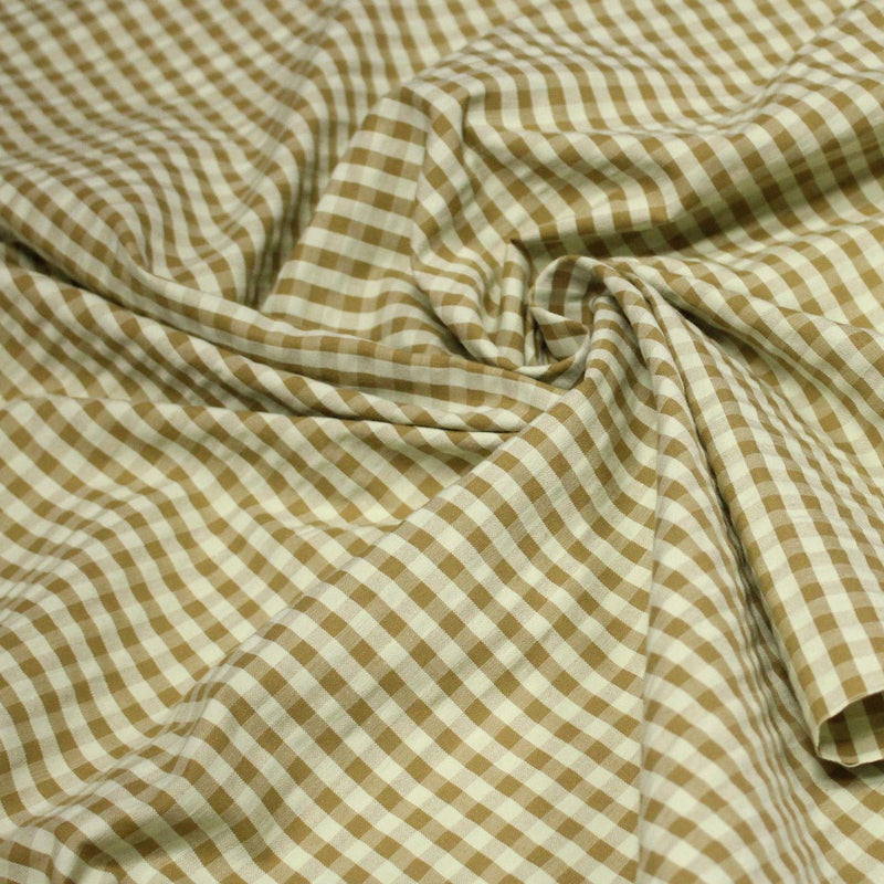 Tissu seersucker coton Vichy 5mm : nombreuses couleurs estivales et fluo ! - STANDARD 100 OEKO - TEX - tissuspipi.com