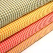 Tissu seersucker coton Vichy 5mm : nombreuses couleurs estivales et fluo ! - STANDARD 100 OEKO - TEX - tissuspipi.com